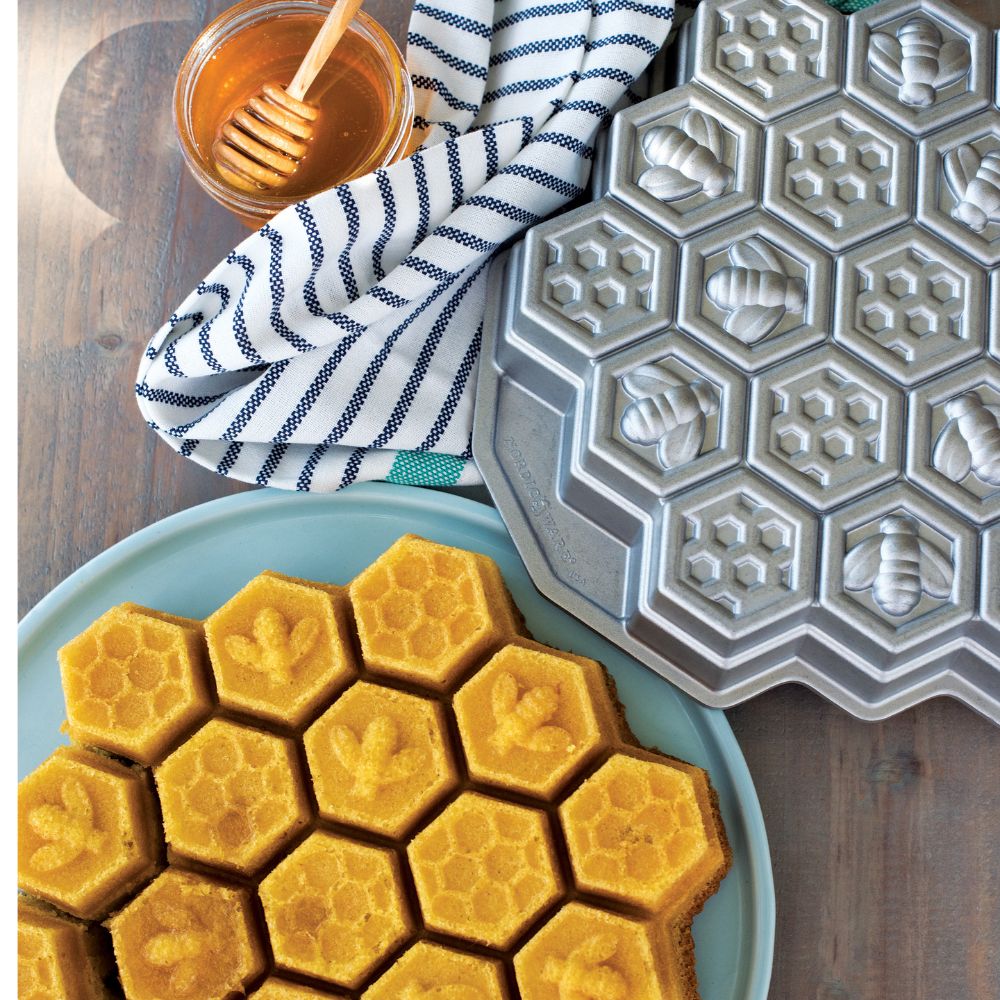 Nordic Ware GOLD Honeycomb Cake Pan - Simmer and Slice