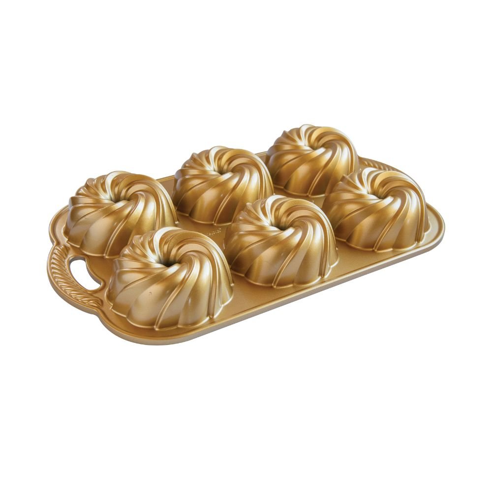 Nordic Ware GOLD Swirl Bundtlette®  - Simmer and Slice
