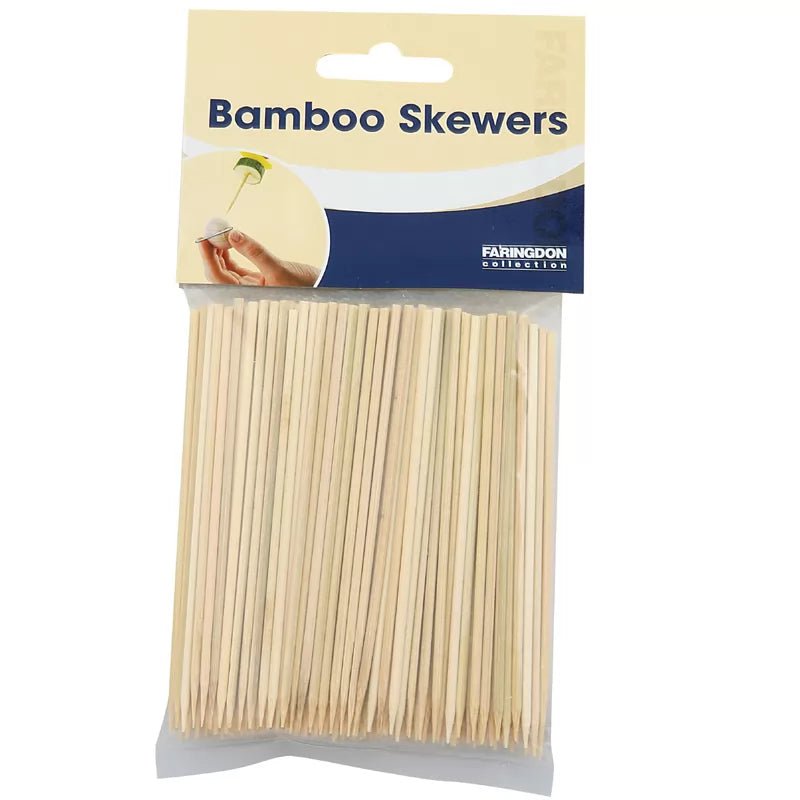 Pack of 200 10cm Bamboo Skewers - Simmer and Slice