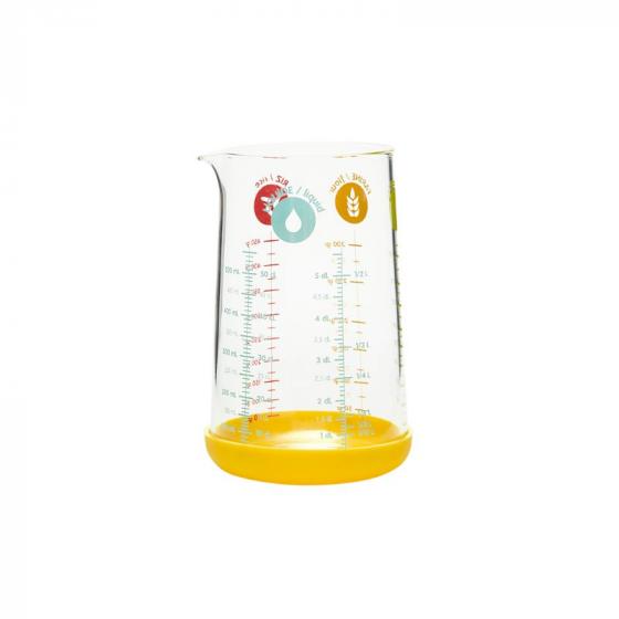 Pebbly Glass Precision Measuring Glass - 0.5l - Yellow - Simmer and Slice
