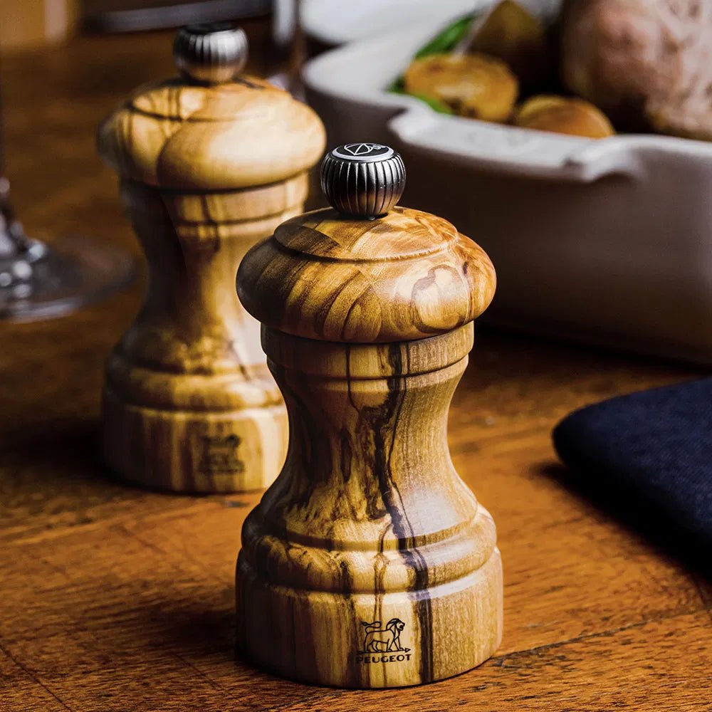 Peugeot Bistro Salt Mill 10cm | Olive Wood - Simmer and Slice