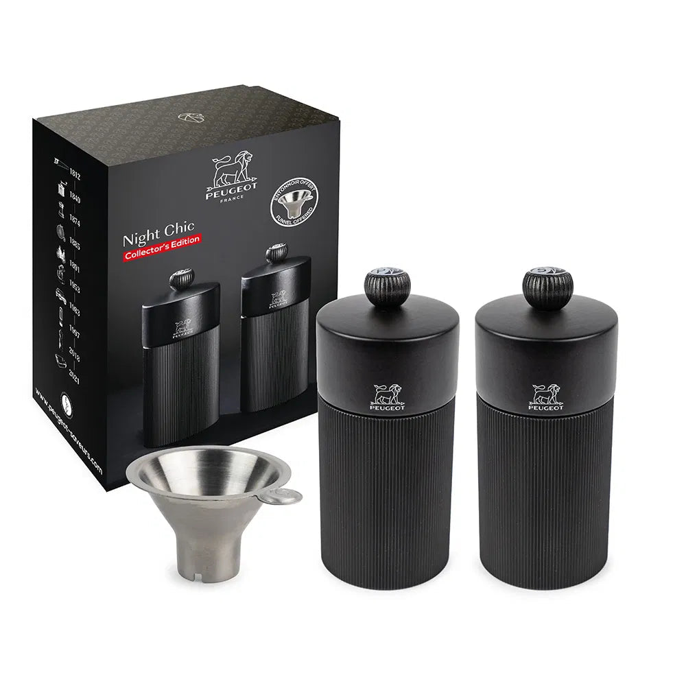 Peugeot Duo Black Mill Set 12cm - Simmer and Slice