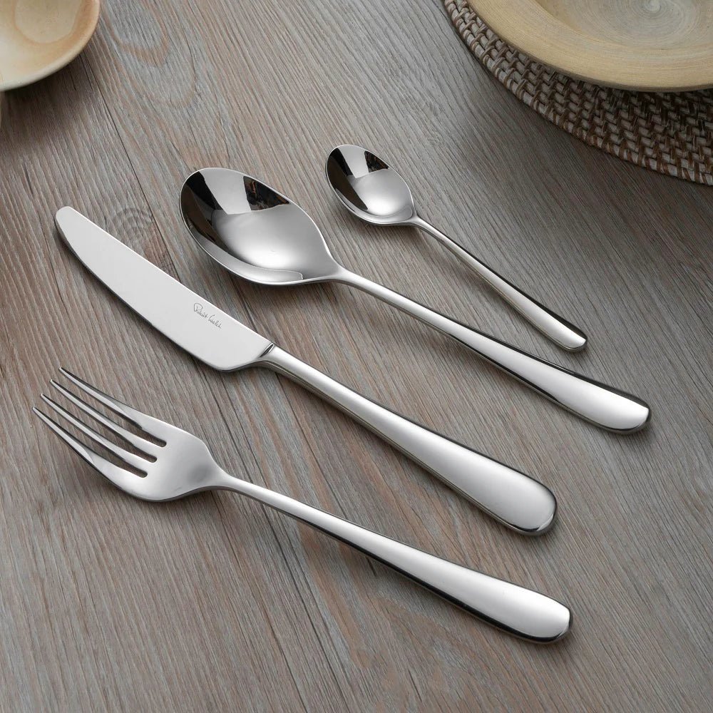 Robert Welch Kingham 24pc Bright Cutlery Set 24 Piece for 6 People - Simmer and Slice