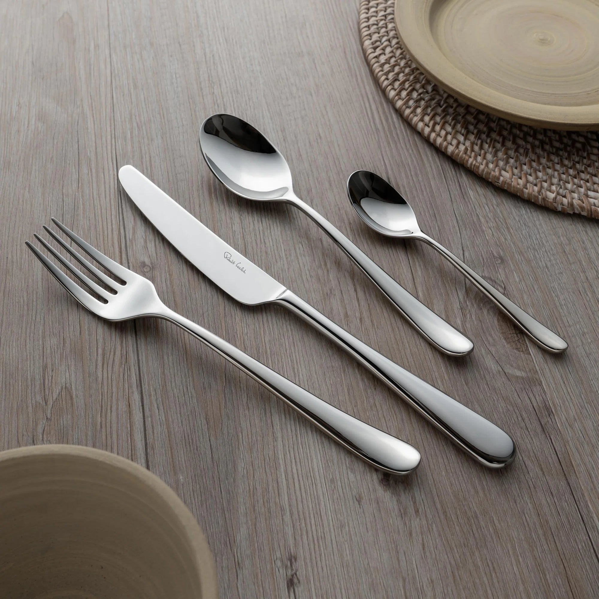 Robert Welch Kingham Bright 16 Piece Cutlery Set - Simmer and Slice