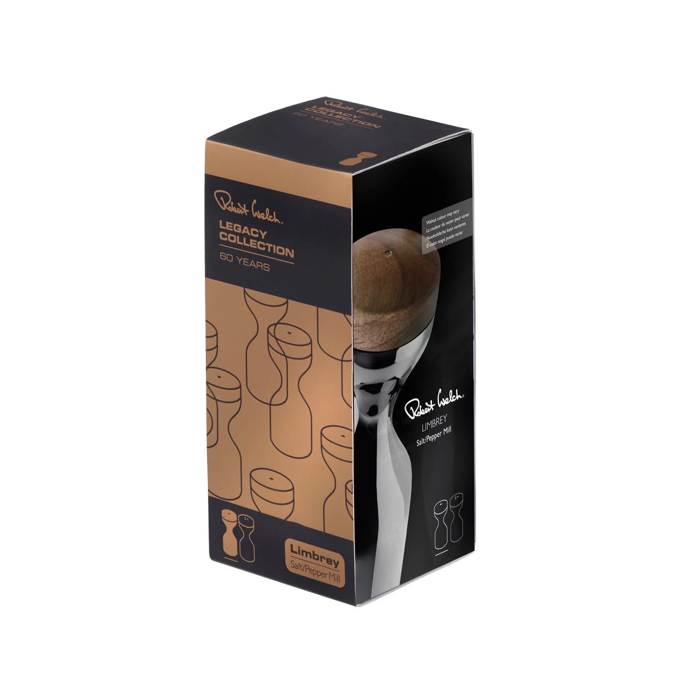 Robert Welch Limbrey Pepper Mill Bright 14.6cm - Simmer and Slice
