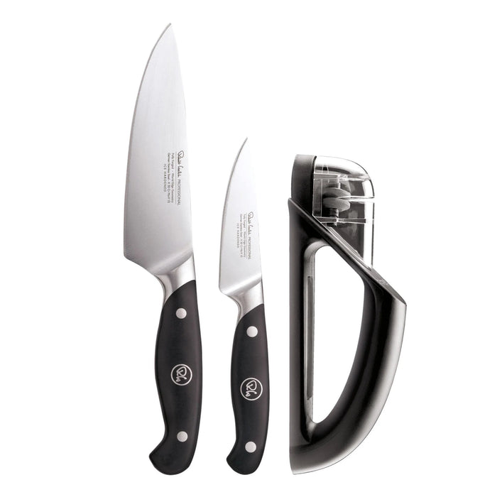 Robert Welch Professional Kitchen Knife Set with Knife Sharpener - Simmer and Slice