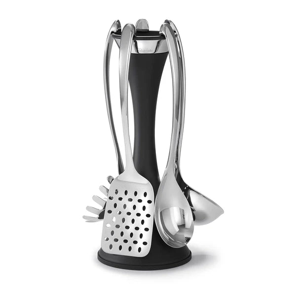Robert Welch Signature Black Utensil Stand Set - Simmer and Slice