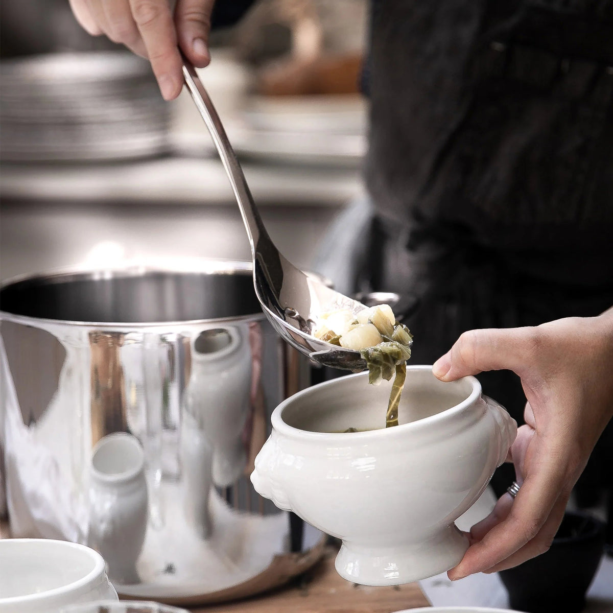 Robert Welch Signature Deep Bowl Slotted Spoon - Simmer and Slice