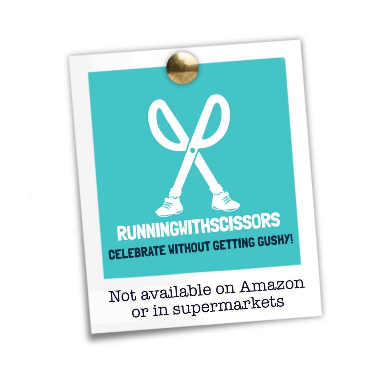 Running With Scissors Funny Christmas Card - Mayo Days Be Merry and Bright - Simmer and Slice