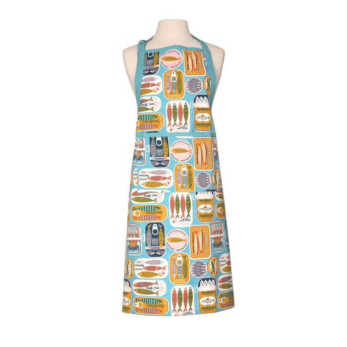 Sardines Adult Apron - Blue - Simmer and Slice