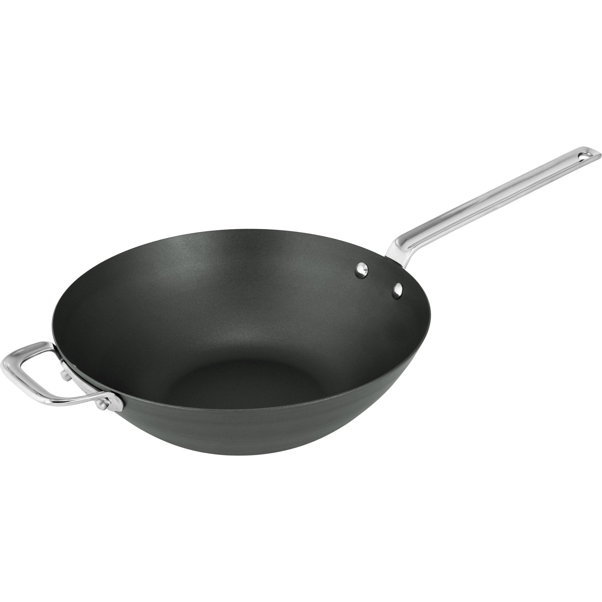 SCANPAN Black Iron 30cm Wok in Sleeve - Simmer and Slice