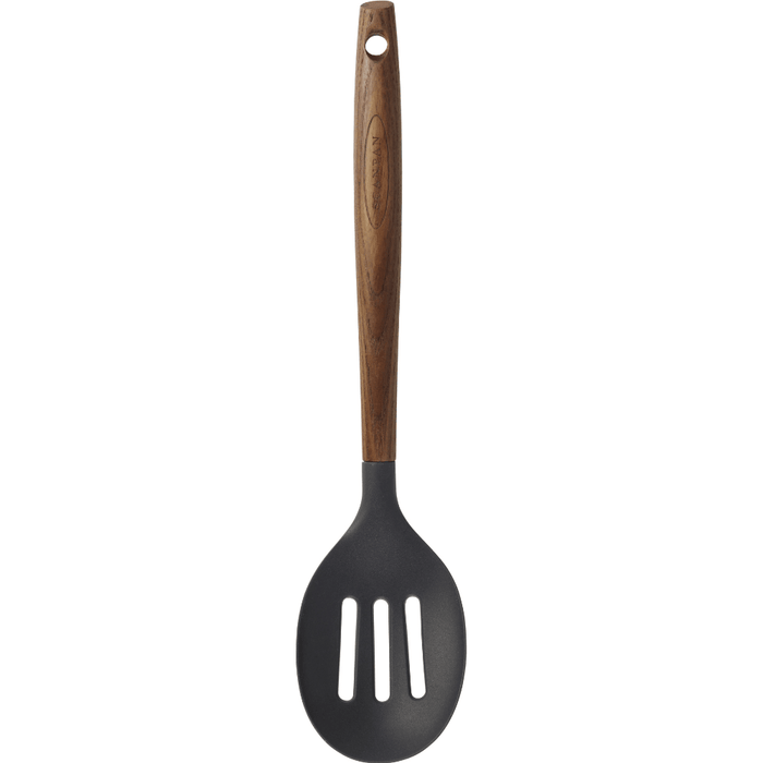 SCANPAN Carbonised Ash 31cm Slotted Spoon - Simmer and Slice