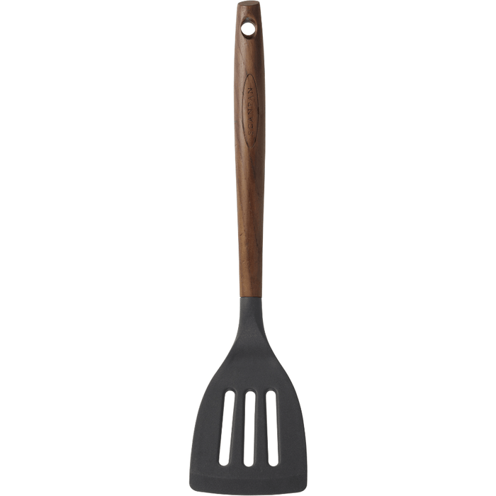 SCANPAN Carbonised Ash 31cm Slotted Turner - Simmer and Slice