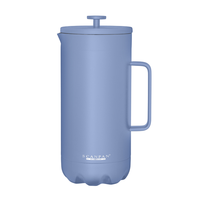 SCANPAN To Go French Press Coffee Maker 1.0L - Airy Blue - Simmer and Slice