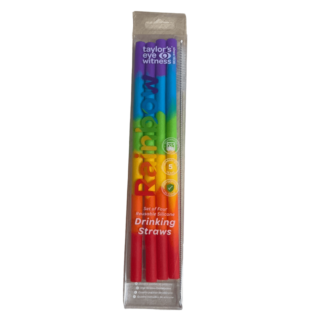 Silicone Straws Rainbow - Simmer and Slice