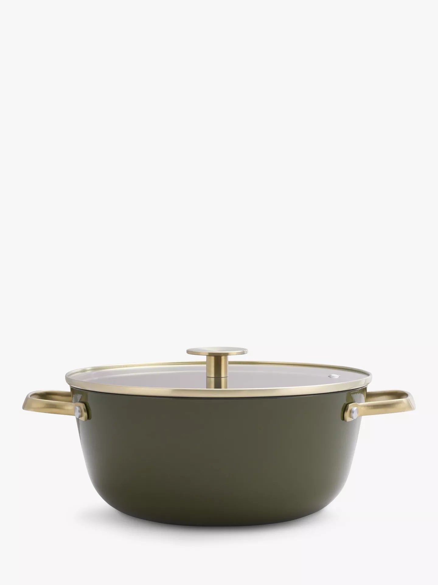 Stellar Cast Light 24cm Casserole Olive - Simmer and Slice