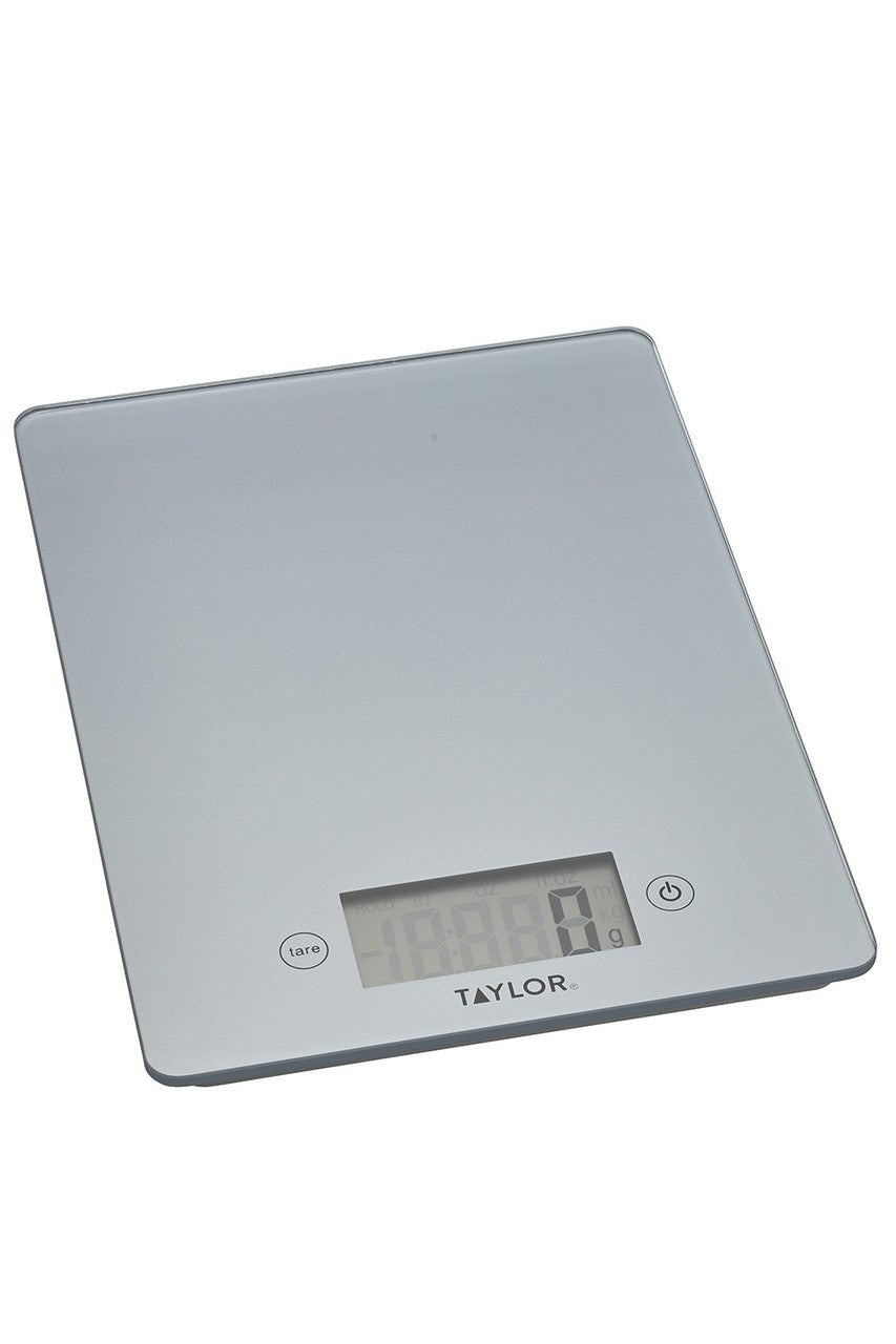 Taylor Pro Glass Digital 5Kg Kitchen Scales - Pewter - Simmer and Slice