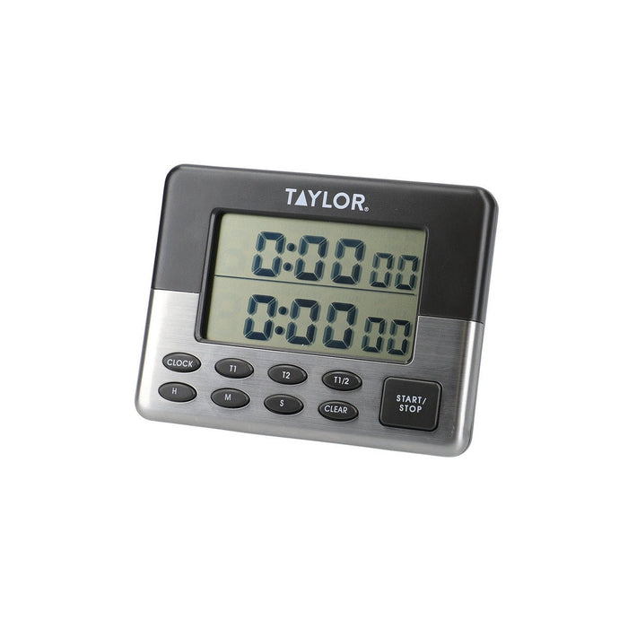 Taylor Pro Stainless Steel Dual Event Digital Timer - Simmer and Slice