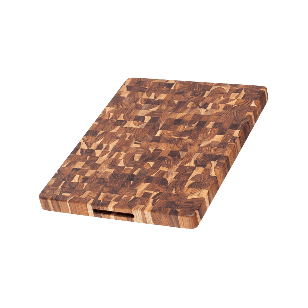TeakHaus Butcher Block Cutting Board - Medium - Simmer and Slice