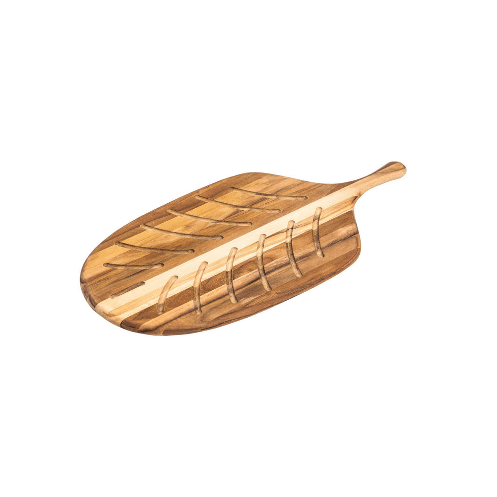 TeakHaus Canoe Paddle Bread Board - Simmer and Slice