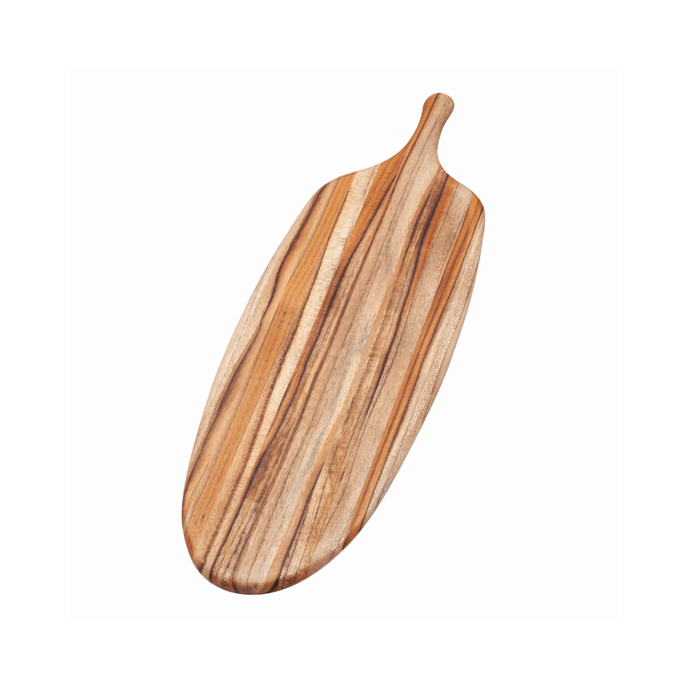 TeakHaus Canoe Paddle Serving Board - Long - Simmer and Slice