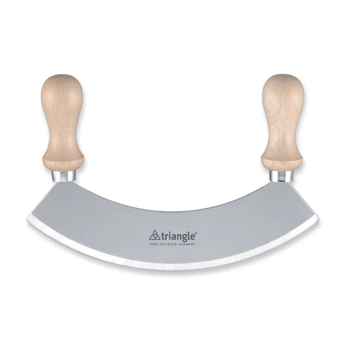 Triangle 18cm Single Hachoir - Light Wood - Simmer and Slice