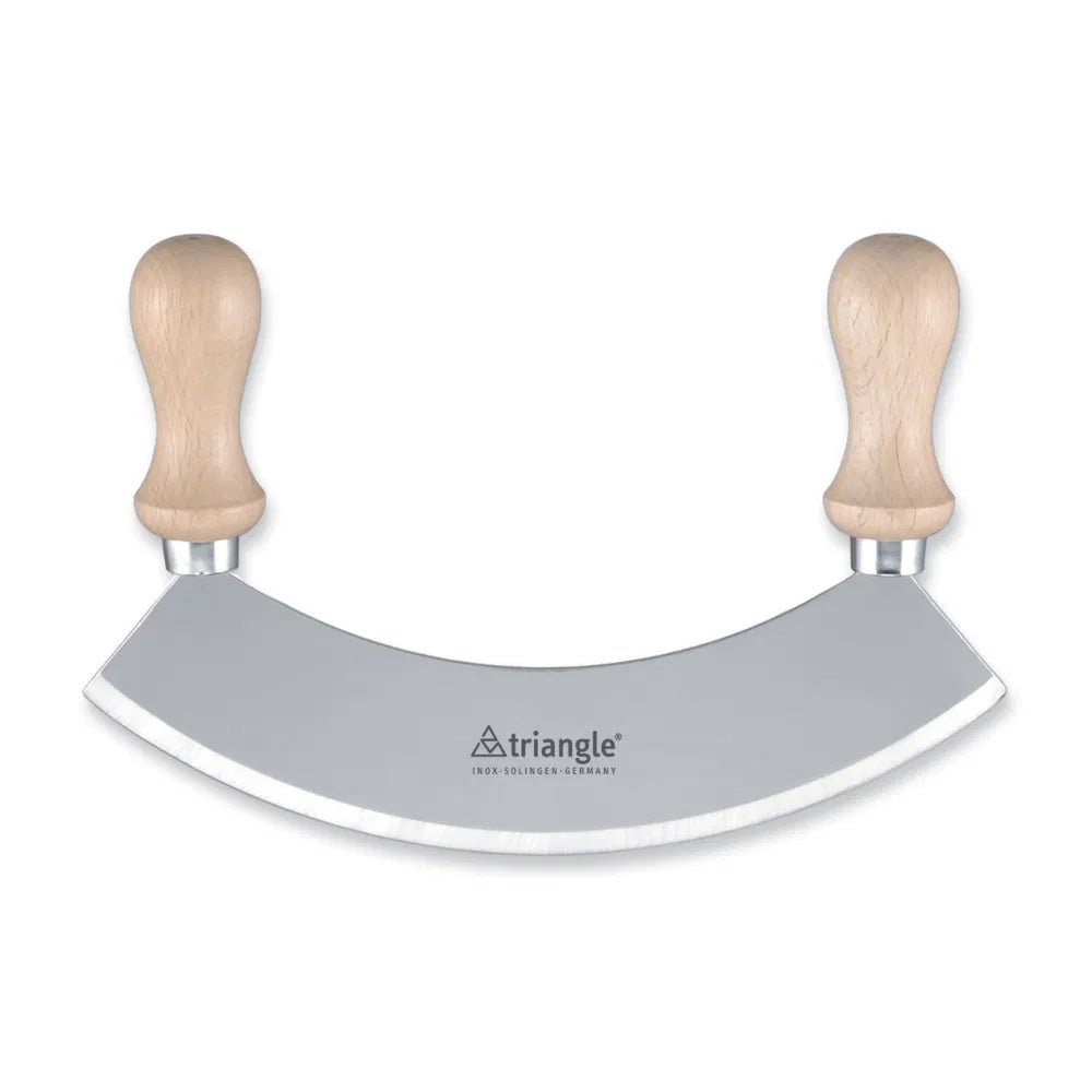 Triangle 18cm Single Hachoir - Light Wood - Simmer and Slice