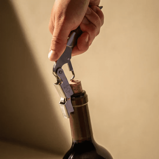 Vacu Vin Push Waiter's Corkscrew - Wood - Simmer and Slice