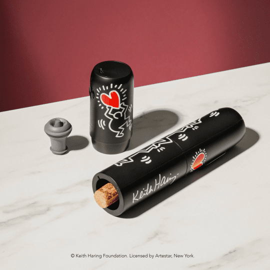 VacuVin Electric Wine 2pc Set - Keith Haring - Simmer and Slice