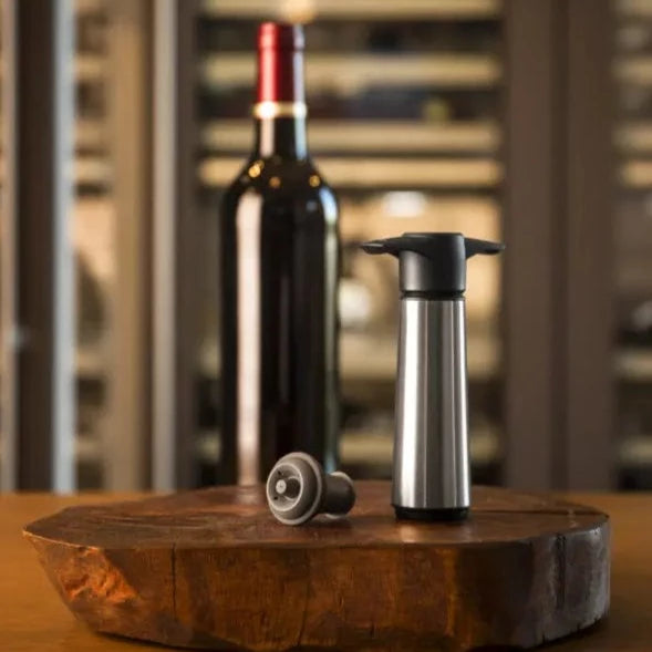 Vacu Vin Wine Saver Stainless Steel Gift Set