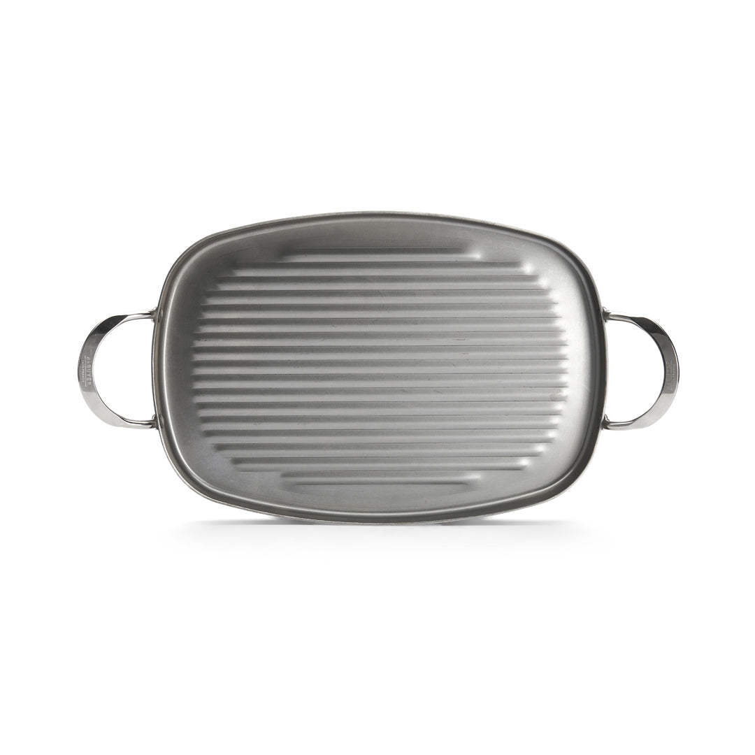 De Buyer Mineral B 38cm Rectangular Grill Pan