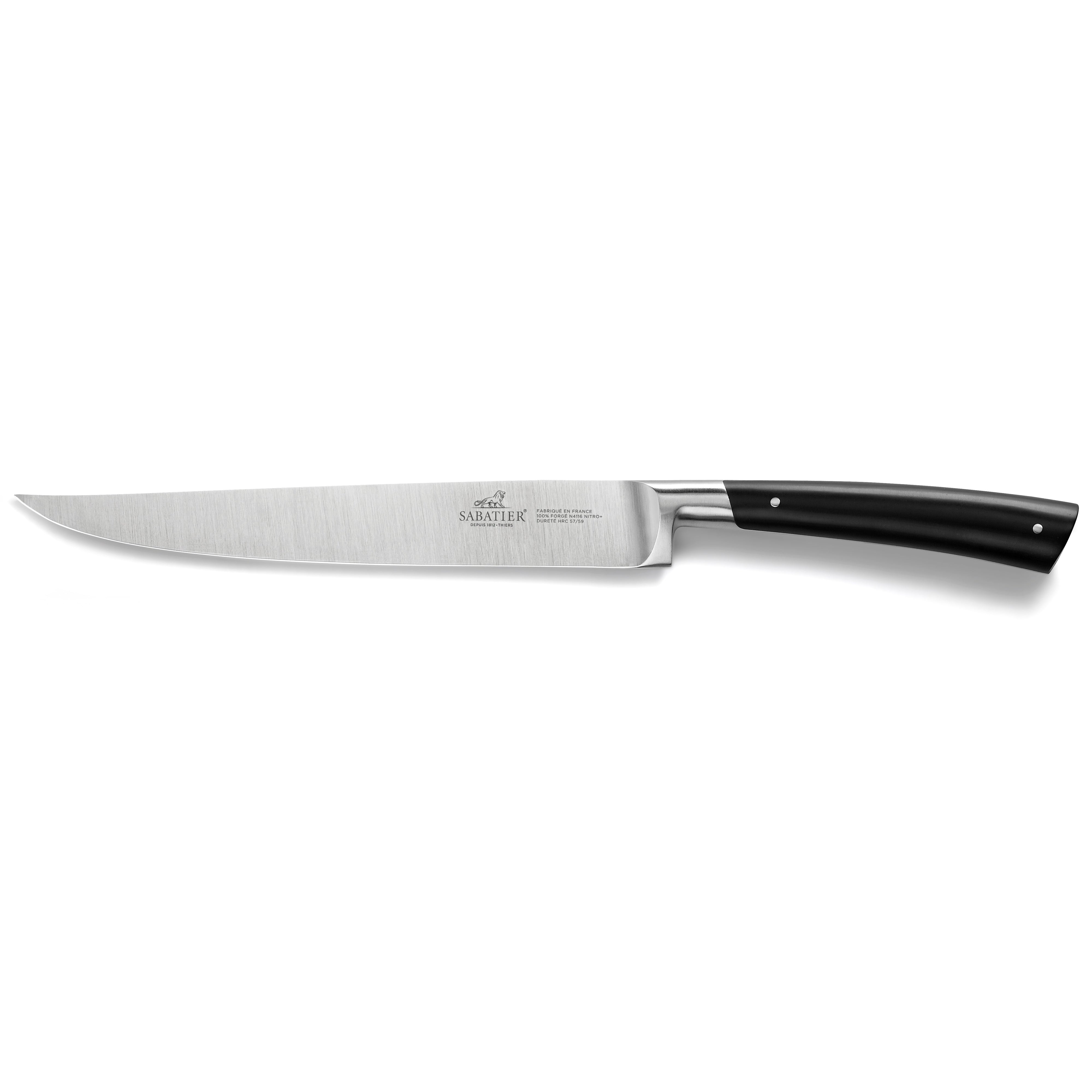 Lion Sabatier Yatagan Carving Knife 20cm - Edonist Black