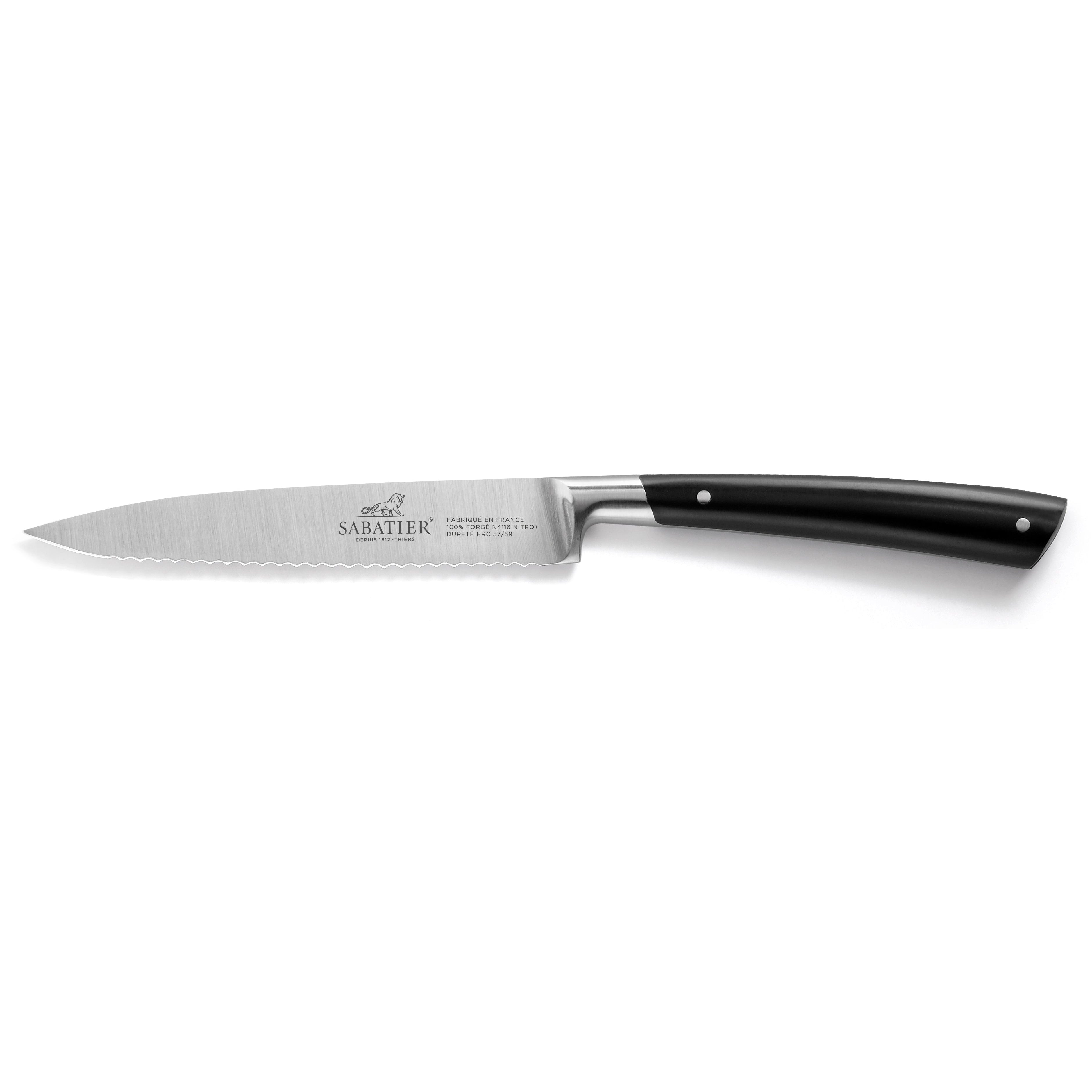 Lion Sabatier Utility Knife 12cm - Edonist Black