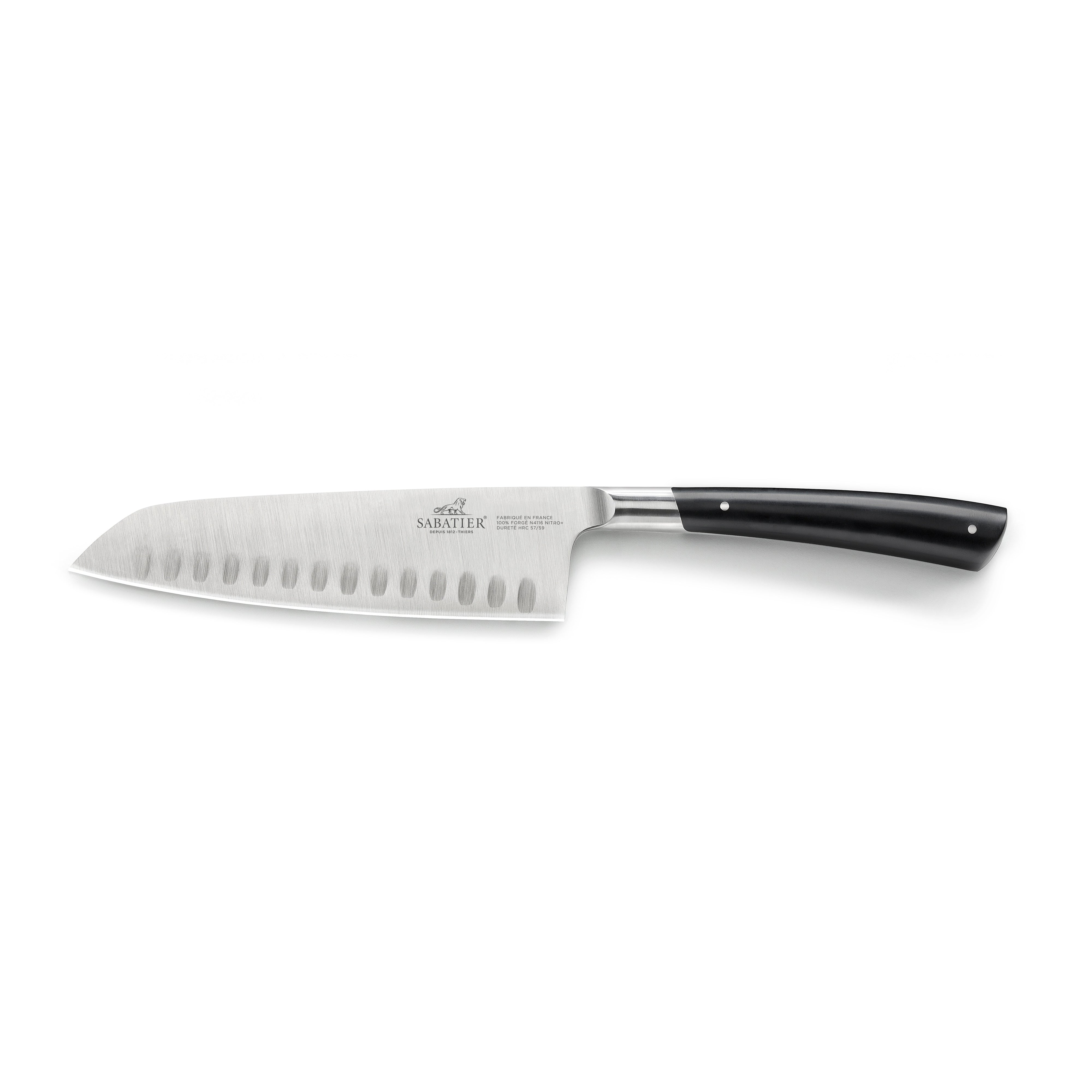 Lion Sabatier Santoku Knife 18cm - Edonist Black