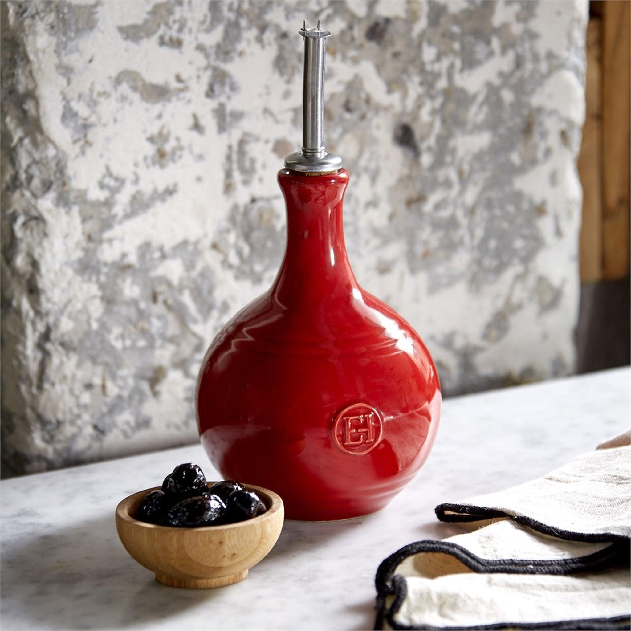 Emile Henry Vinegar Cruet Burgundy