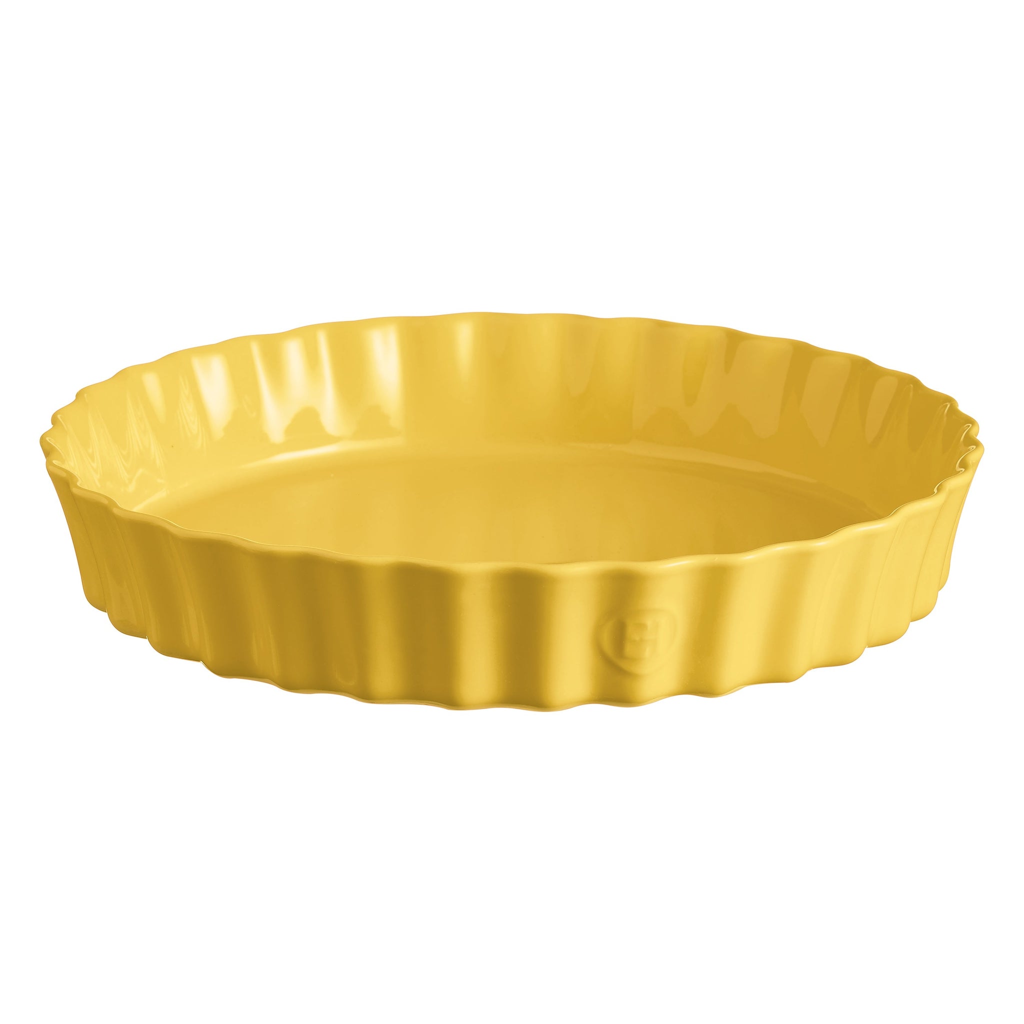 Emile Henry Deep Flan Dish In Provence Yellow 32cm