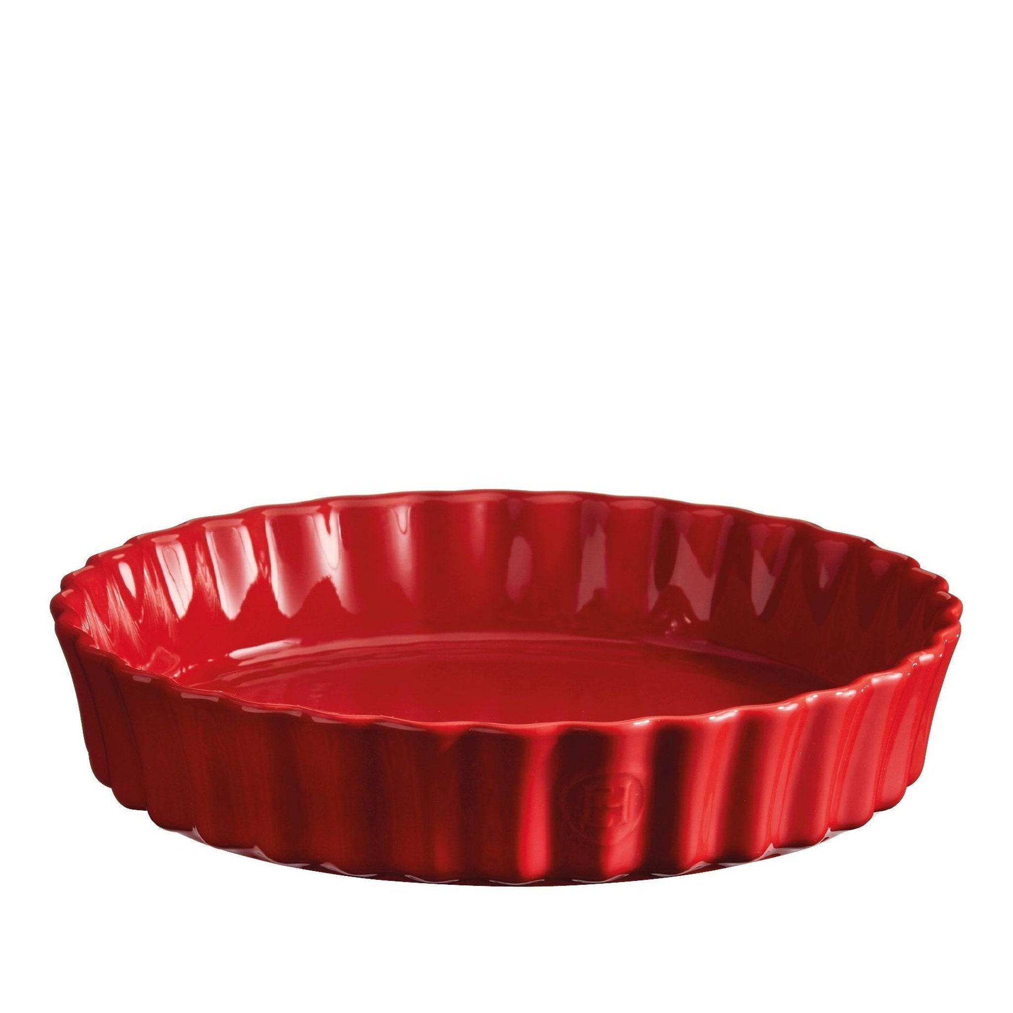 Emile Henry Deep Flan Dish Burgundy 24cm dia.