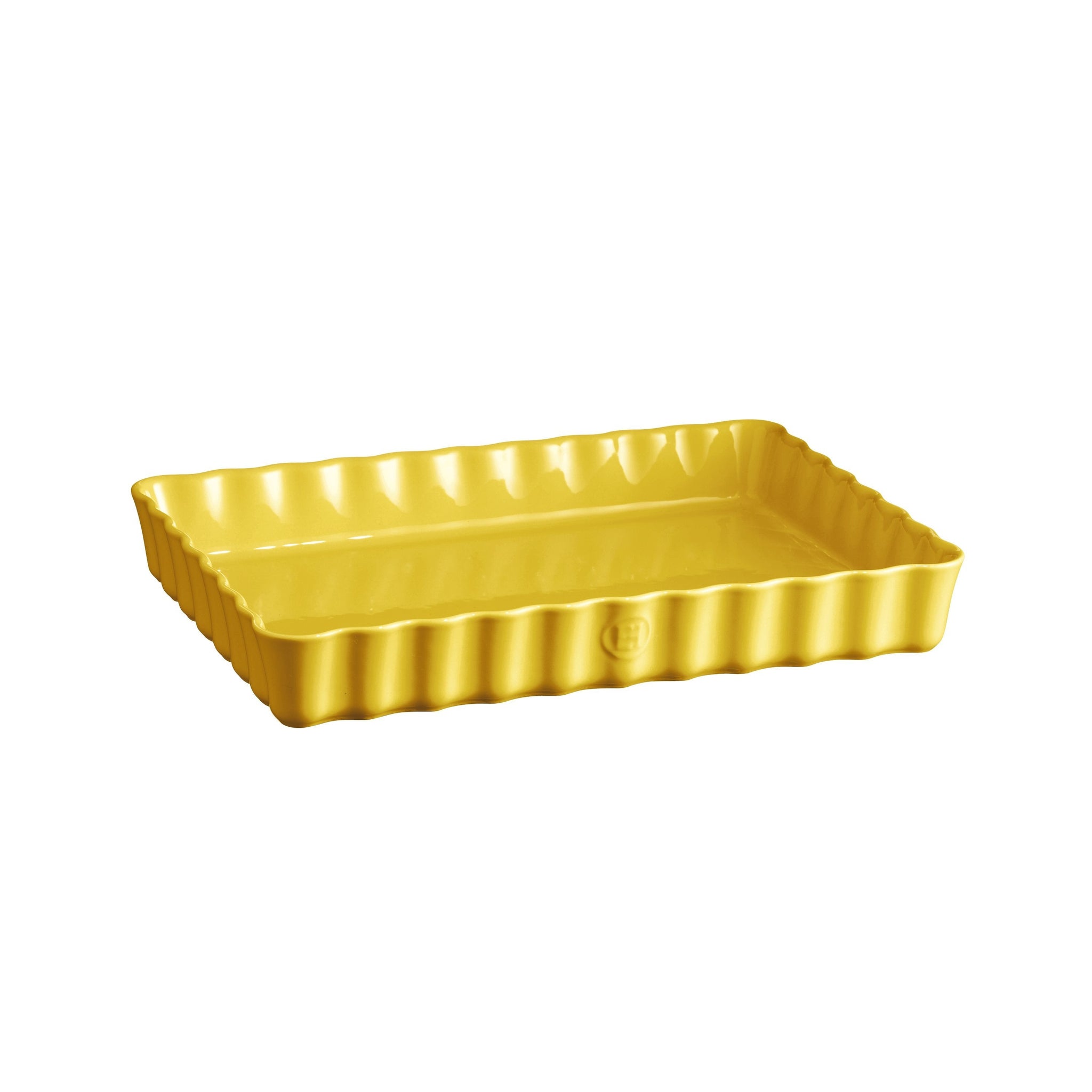 Emile Henry Deep Rectangular Tart Dish Provence Yellow