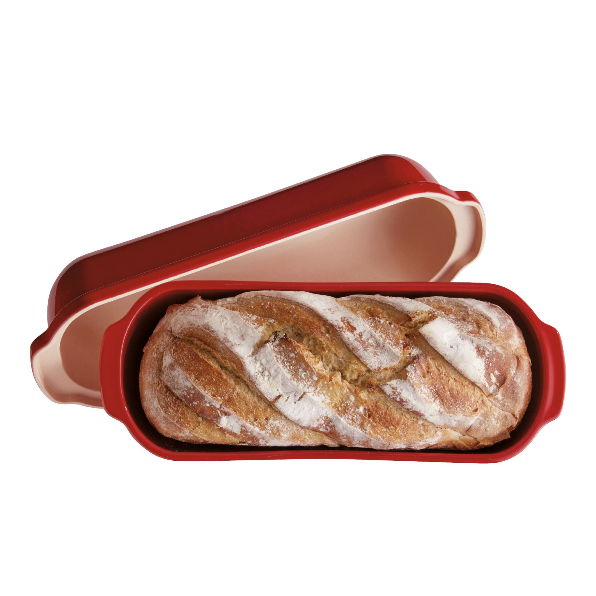 Emile Henry Large Bread Loaf Baker Burgundy 39cm x 16.5cm