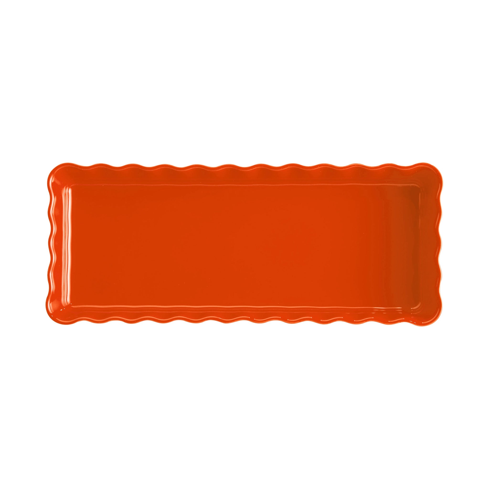 Emile Henry Slim Rectangular Tart Dish 36.5cm x 15cm - Toscane
