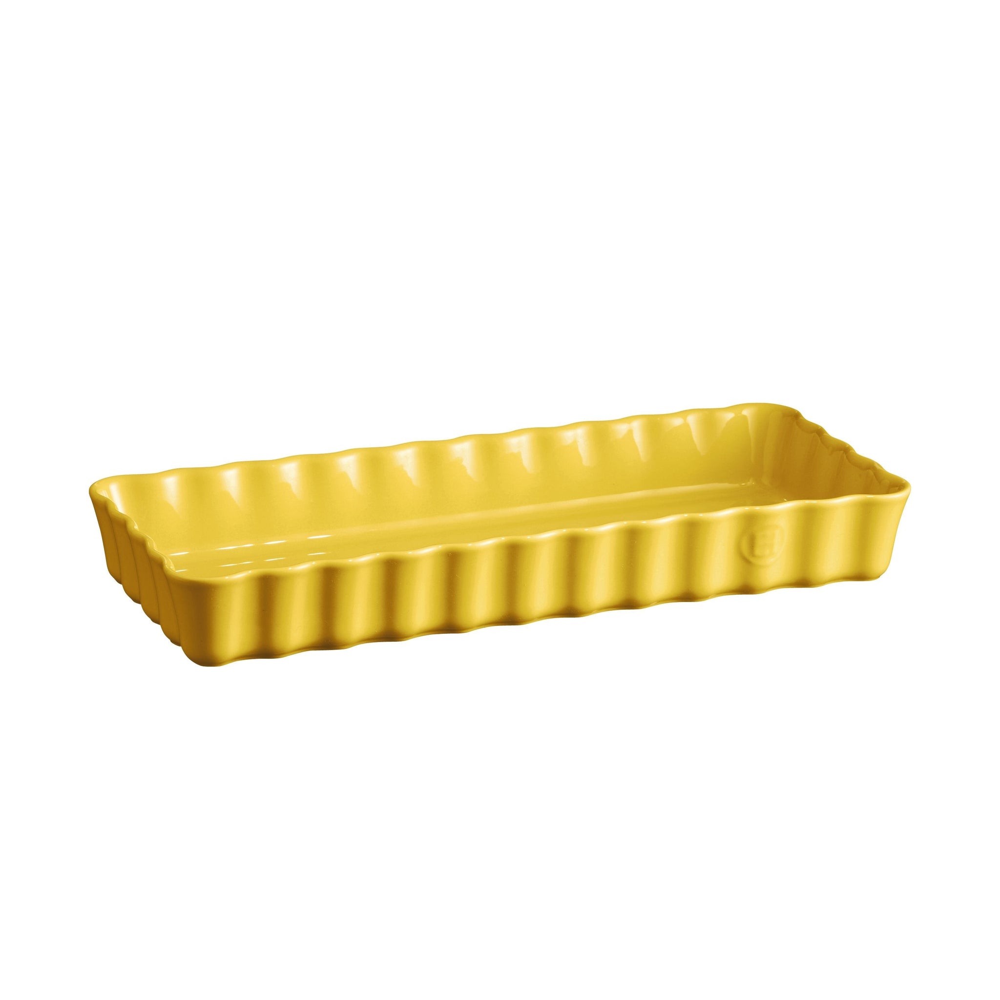 Emile Henry Slim Rectangular Tart Dish Provence Yellow