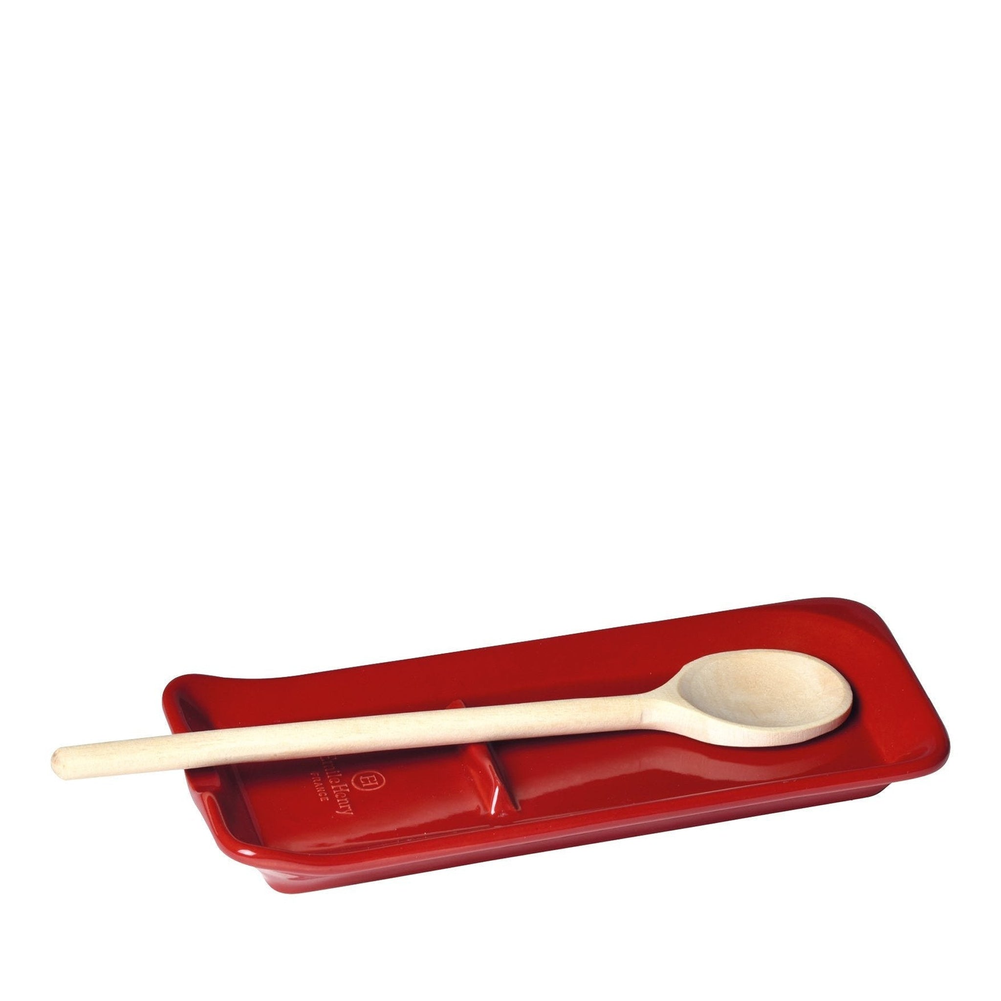 Emile Henry Spoon rest Burgundy 22.5cm x 10cm