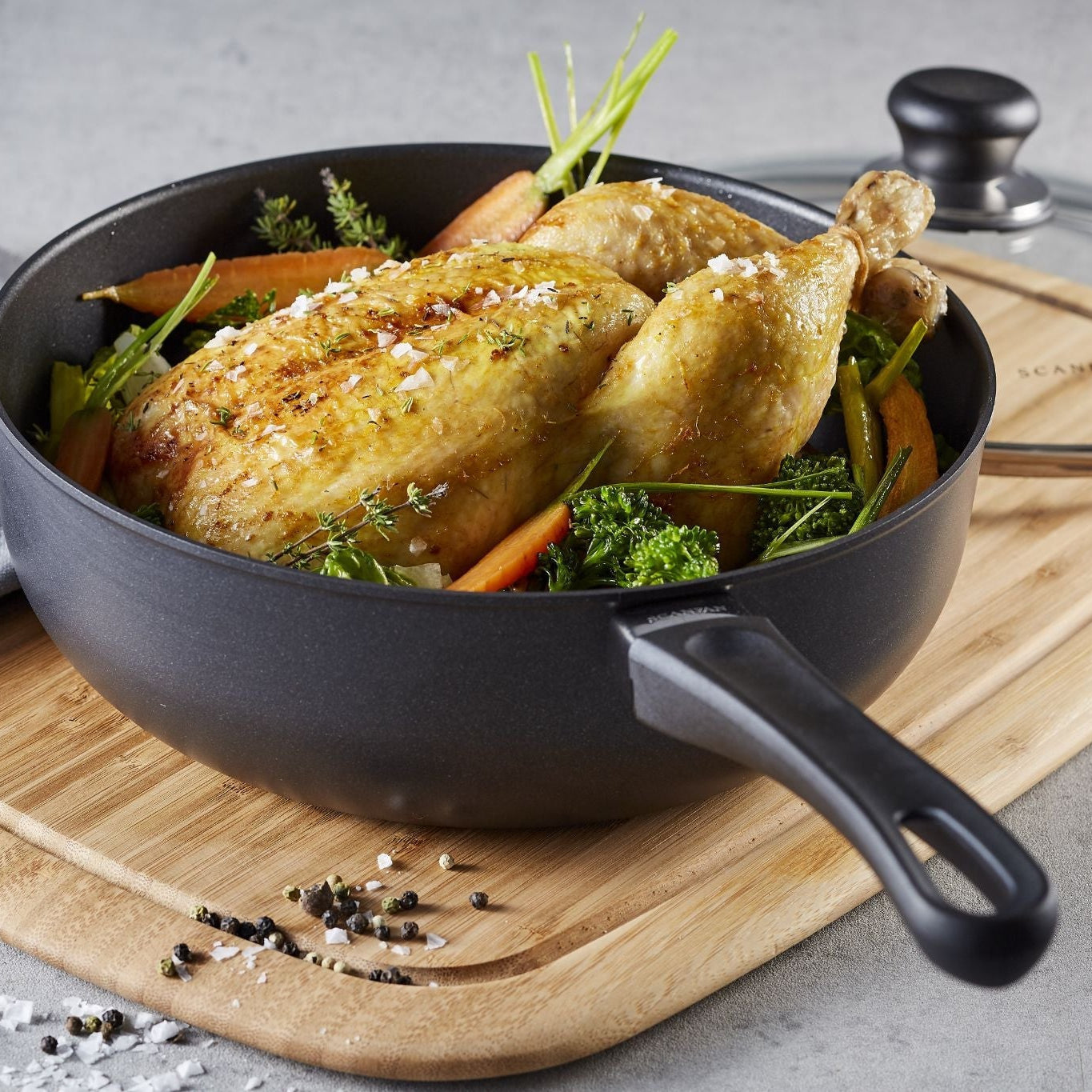 SCANPAN Classic Deep Saute Pan 26cm