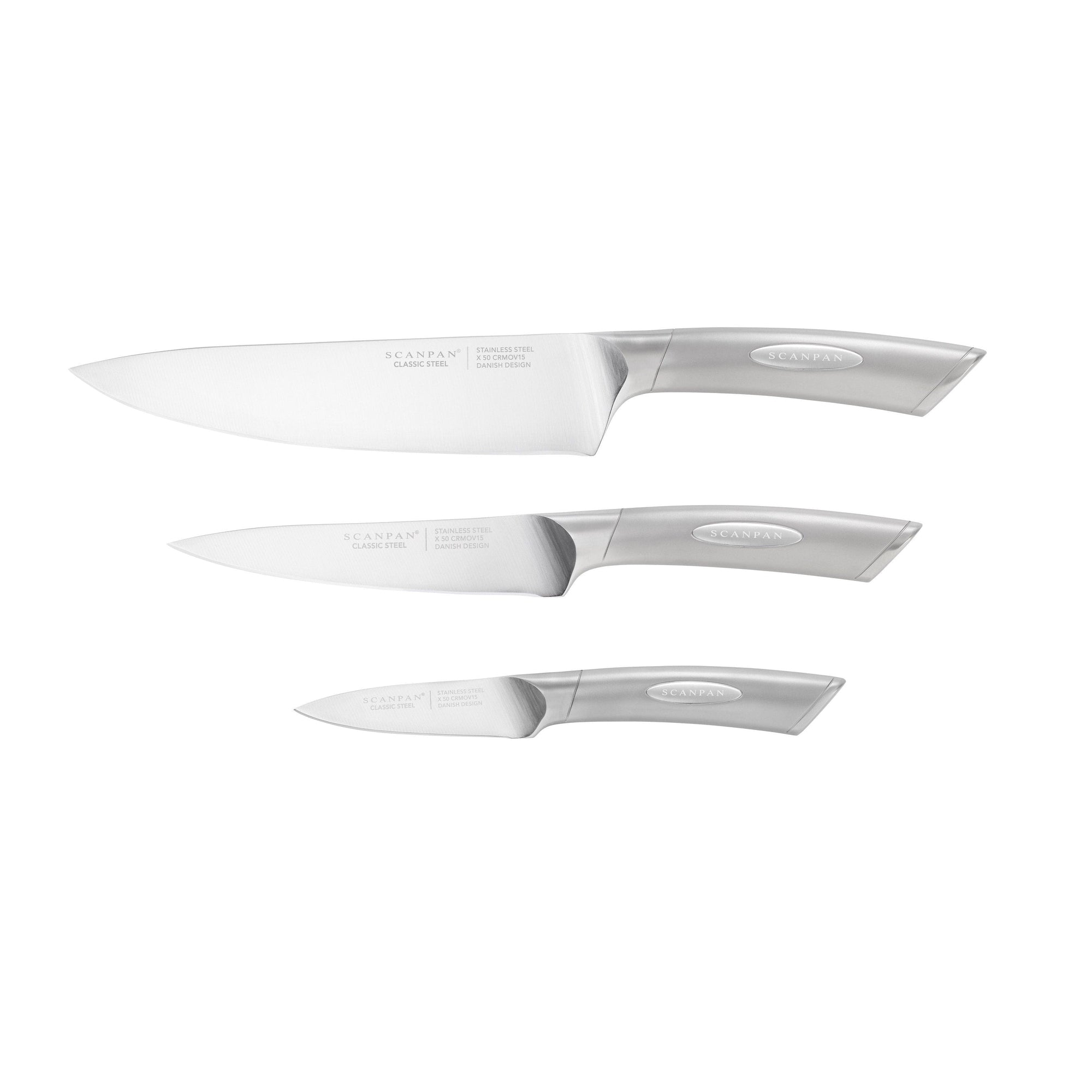 SCANPAN Classic Steel Chefs Set 3pc