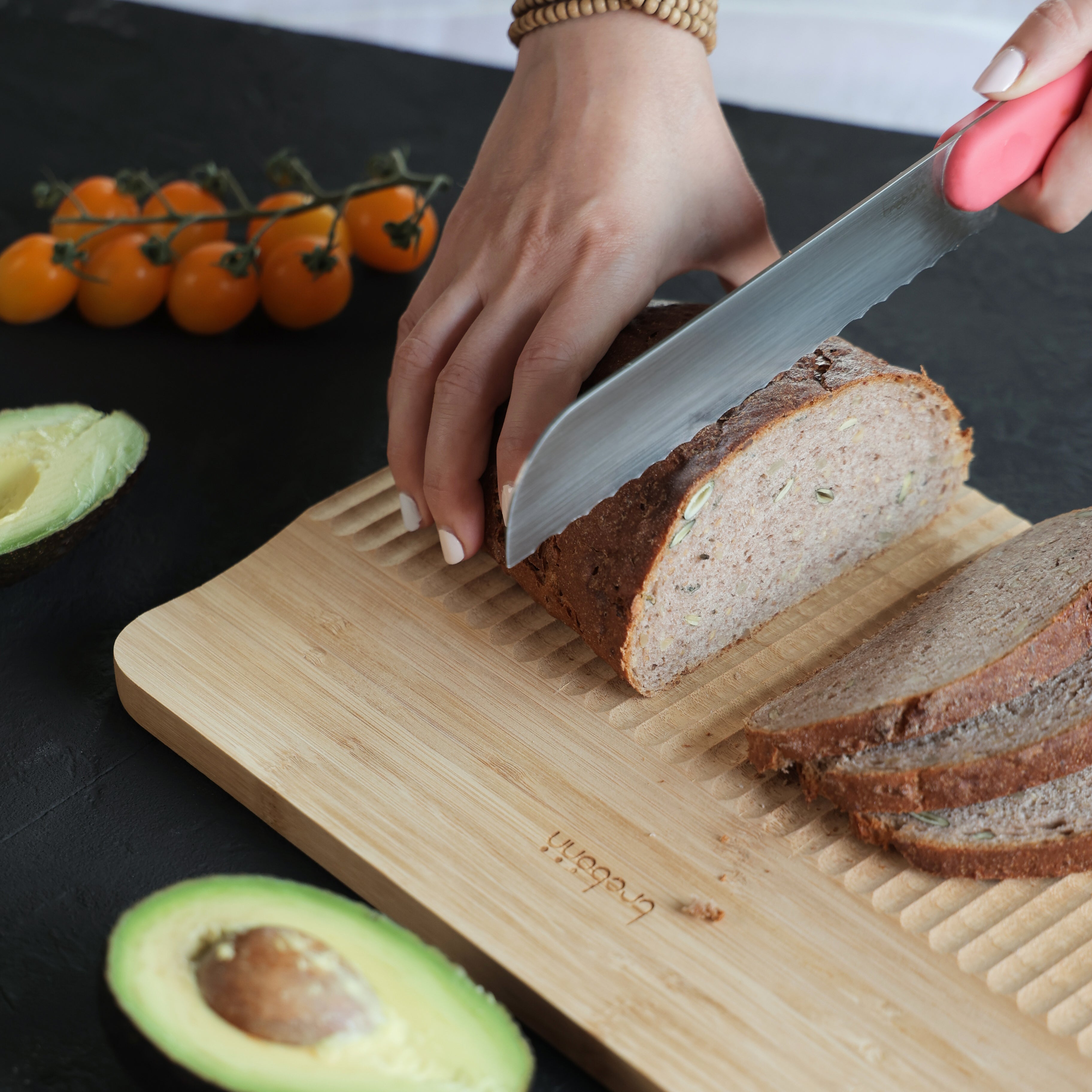 Trebonn Cutting Board Large - Wave Chop & Slide