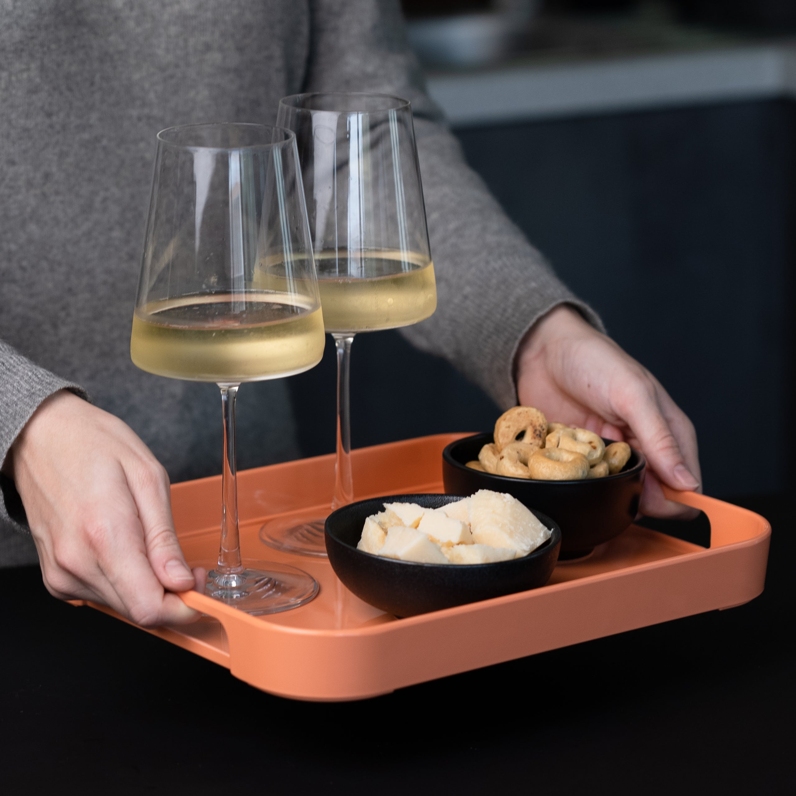 Trebonn PILE Serving Tray - Coral