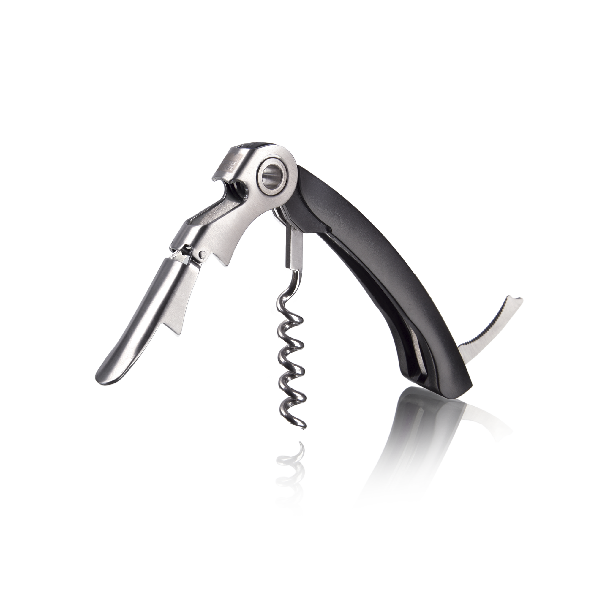 Vacu Vin Double Hinged Corkscrew - Black