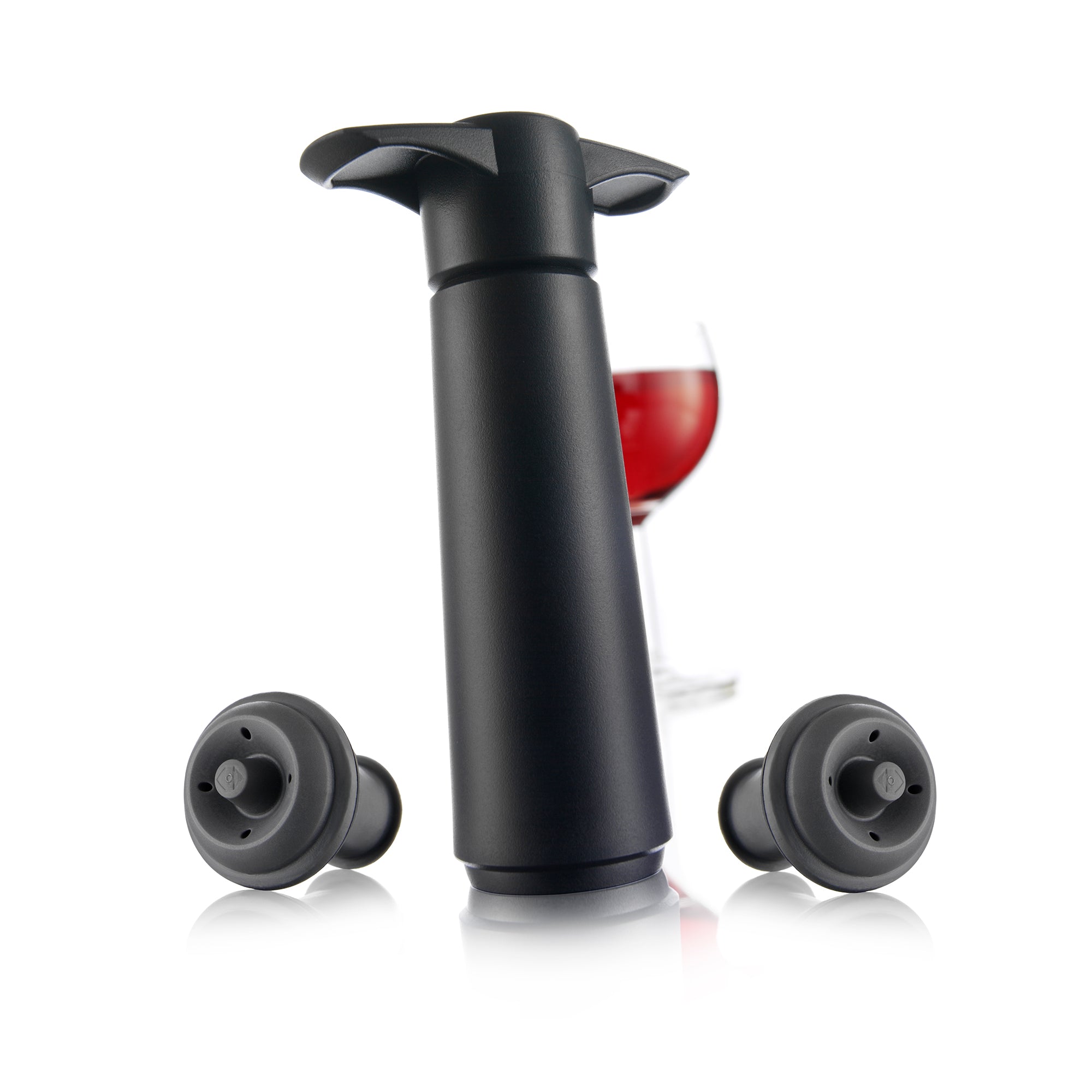 Vacu Vin Wine Saver Black | 2 Stoppers