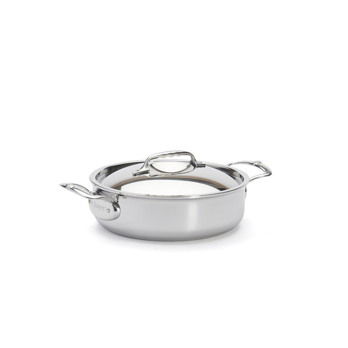 De Buyer Affinity 24cm Sauté Pan with Lid - Simmer and Slice