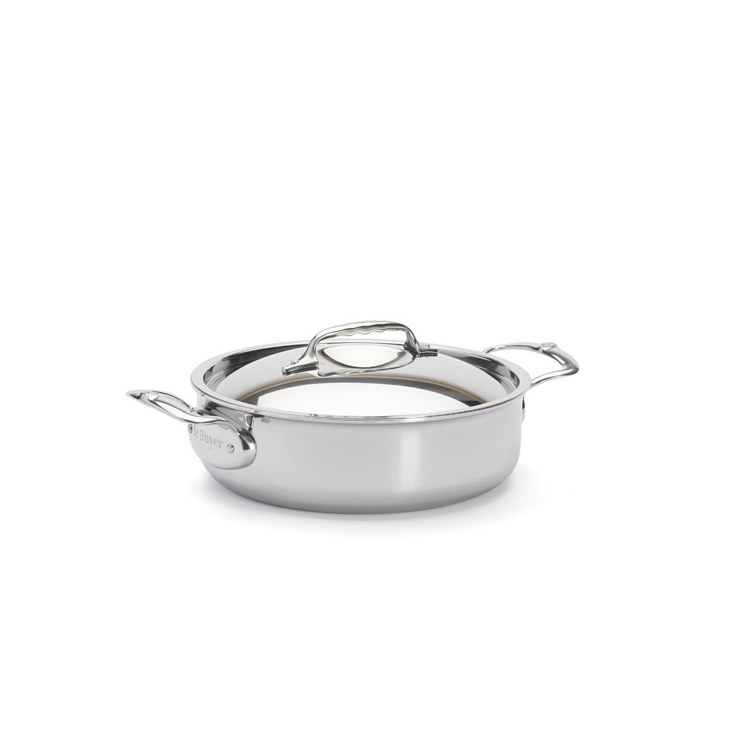 De Buyer Affinity 24cm Sauté Pan with Lid - Simmer and Slice